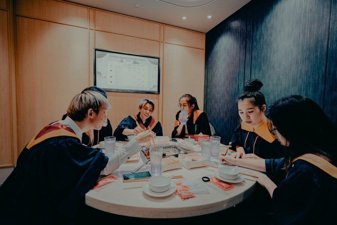 Diverse business team having a strategy meeting in a bright modern office